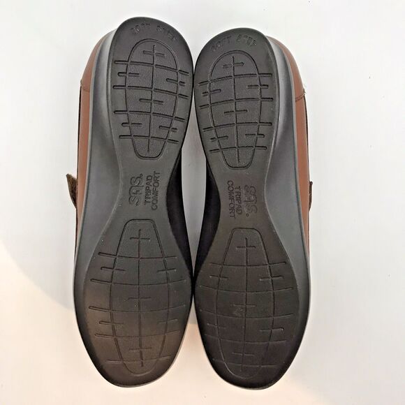 SAS Roamer Easy Strap Mary Jane Shoes Women's 8.5N Brown Leather Tripad Comfort - Picture 8 of 11